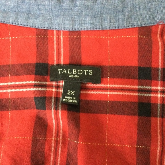 Talbots Scottish plaid button down shirt - Picture 1 of 3